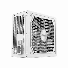 Fuente De Poder Msi Mag A1000gl Pcie5 White 1000 W, Atx 3.1, 80 Plus Gold, Fully-modular, Blanco